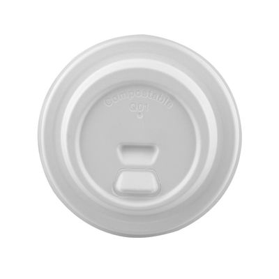 80mm 90mm Eco Cup Lids 100% Natural Plant Fiber Sugarcane Bagasse Lids